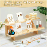 101 Pcs Wood Earring Display Stand & Cards Set