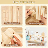 101 Pcs Wood Earring Display Stand & Cards Set