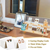 101 Pcs Wood Earring Display Stand & Cards Set
