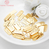 20PCS 5.5x12MM Brass Rectangle Charms Pendants DIY Jewelry Findings