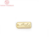 20PCS 5.5x12MM Brass Rectangle Charms Pendants DIY Jewelry Findings