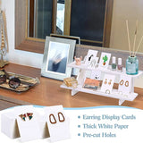 Wood Earring Display Stand with 100 Earring Cards