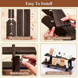 Wood Earring Display Stand with Earring Card Bundle