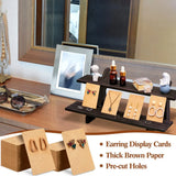 Wood Earring Display Stand with Earring Card Bundle