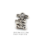 102Pcs Tibetan Silver Animal Charms Pendants for DIY Jewelry Making