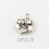 102Pcs Tibetan Silver Animal Charms Pendants for DIY Jewelry Making