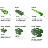 Artificial Palm Leaves 103 Pcs for Party Decorations