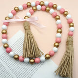 Colorful Wood Beads Curtain Straps Home Decoration Garland