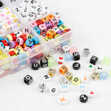 1040pcs Acrylic Letter Beads for DIY Craft Jewelry Making