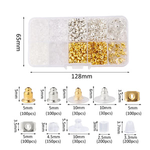 1040pcs Earring Backs Sets DIY Jewelry Making Accessories Kits