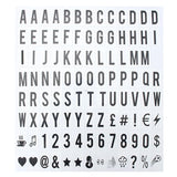 104pcs Cinematic Lightbox Replacement Letters & Numbers A4 Sign Message Board