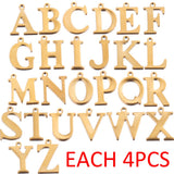 104pcs Stainless Steel A-Z Alphabet Charms DIY Jewelry Making Bulk