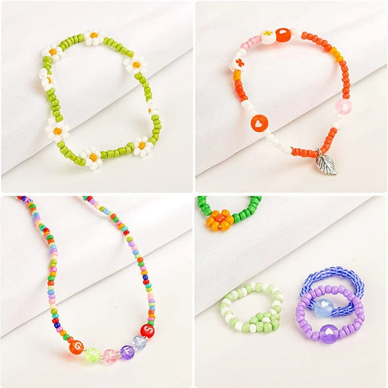 10500Pcs 3mm Glass Seed Beads for Jewelry Making Kit