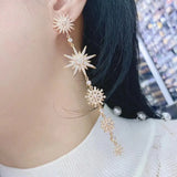 105MM Micro Paved Zirconia Bridal Drop Earring