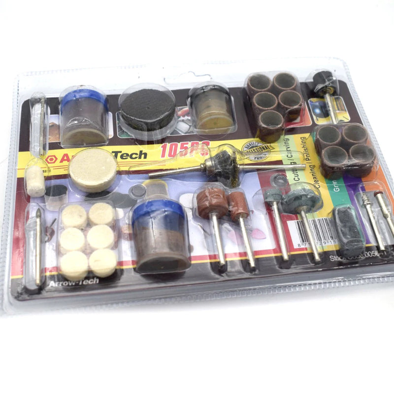 105PCS Jewelry Polishing Rotary Polisher Bits Dental Carving Drilling Tool
