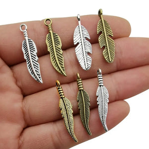 105pcs Dream Catcher Feather Charms Pendants for DIY Jewelry Making M241