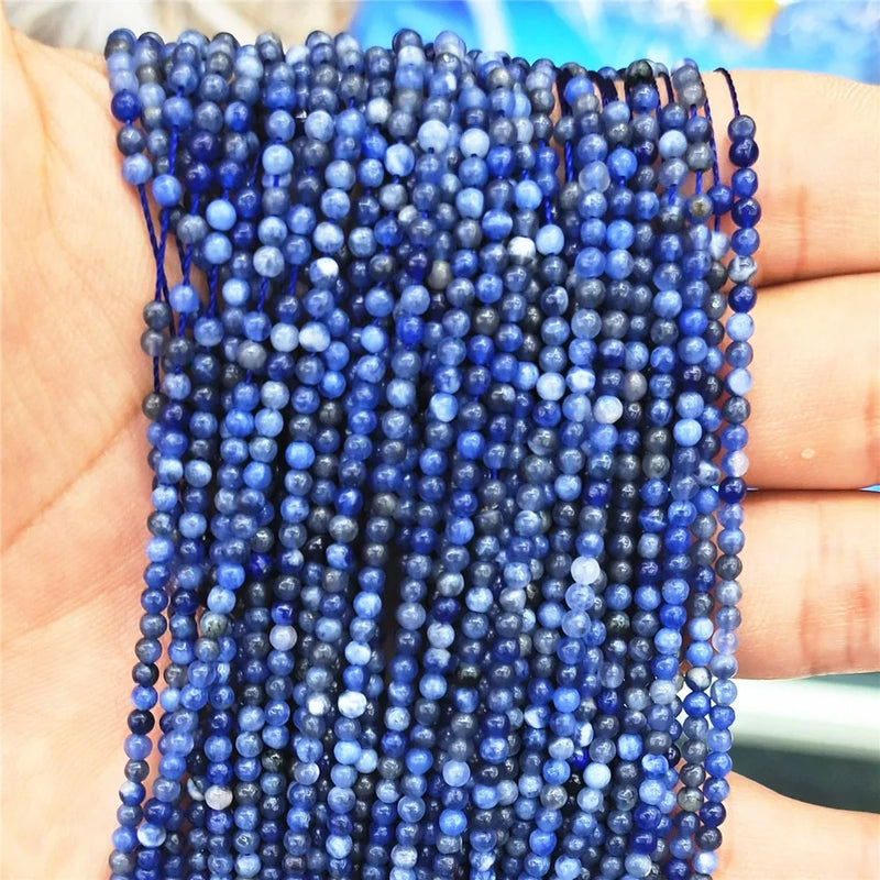1060pcs Natural Stone Beads Round Bulk Beads DIY Jewelry Making 2mm Charms