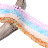 106pcs Natural Stone Two-tone Glass Beads for DIY Jewelry Making