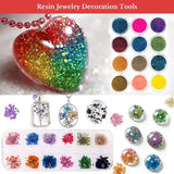 107pcs Silicone Resin Jewelry Casting Mold DIY Pendant Tools Set