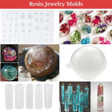 107pcs Resin Jewelry Casting Mold DIY Pendant Set for Beginners