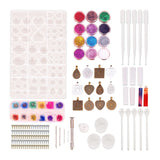 DIY Jewelry Casting Mold Set Glitter Sequin Crystal Epoxy Molds