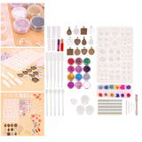 DIY Jewelry Casting Mold Set Glitter Sequin Crystal Epoxy Molds