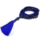 Buddha Beads Necklace Crystal Lapis Lazuli Jades Natural Round Stone Jewelry