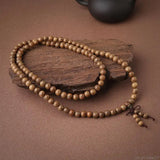 Buddhist Prayer Beads Necklace Wooden Bead Bracelet