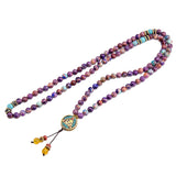 Japamala Beaded Necklace Meditation Yoga Spirit Tibetan Buddha OM Jewelry