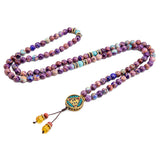 Japamala Beaded Necklace Meditation Yoga Spirit Tibetan Buddha OM Jewelry