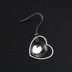 108Pcs Stainless Steel Earring Blanks with Bezel Trays and Glass Cabochons
