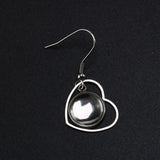 108Pcs Stainless Steel Earring Blanks with Bezel Trays and Glass Cabochons