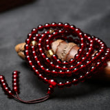 Blood Red Amber Gemstone Bracelet 8mm Buddhism Necklace