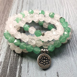 R-ose Quartz Green Aventurine Bracelet Love & Luck Jewelry