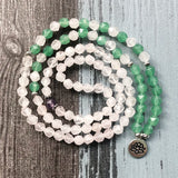 R-ose Quartz Green Aventurine Bracelet Love & Luck Jewelry