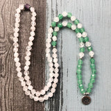 R-ose Quartz Green Aventurine Bracelet Love & Luck Jewelry