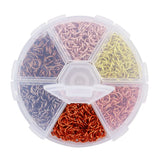1080Pcs 6mm Colorful Alum Jump Ring DIY Necklace Crafts Accessories