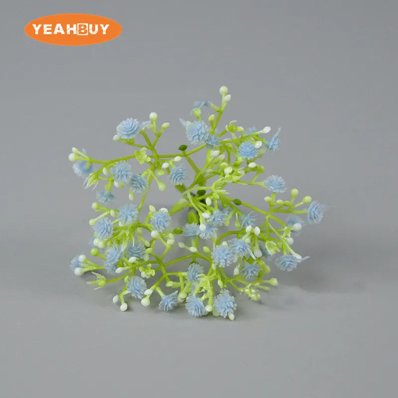 11 Color Artificial Plastic Babysbreath Flower Heads DIY Wedding Wall Decor