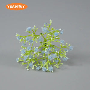 11 Color Artificial Plastic Babysbreath Flower Heads DIY Wedding Wall Decor