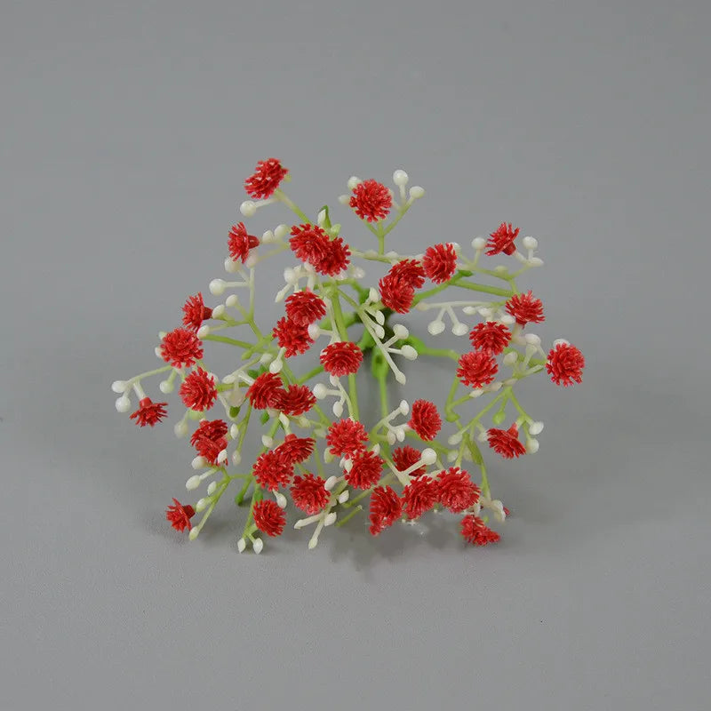 11 Color Artificial Plastic Babysbreath Flower Heads DIY Wedding Wall Decor