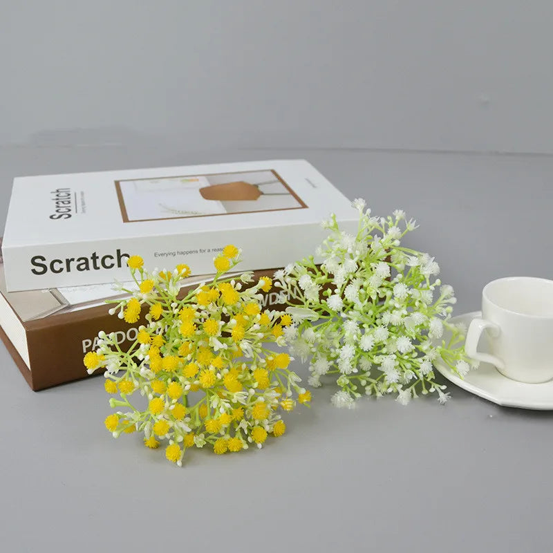 11 Color Artificial Plastic Babysbreath Flower Heads DIY Wedding Wall Decor