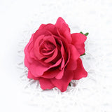 High Silk Roses Flower Wall DIY Brooch Bridal Accessories