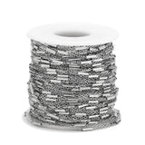 10M 2mm Silver Tube Chains Stainless Steel Link Chain DIY For Jewelry Making