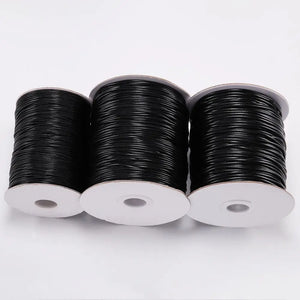 10M Waxed String Cord PU Leather Cord Braided Rope for DIY Necklace Bracelet