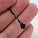 10M Waxed String Cord PU Leather Cord Braided Rope for DIY Necklace Bracelet