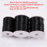 10M Waxed String Cord PU Leather Cord Braided Rope for DIY Necklace Bracelet