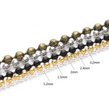 10M/Lot Metal Ball Beads Chain for Necklaces DIY Jewelry Making