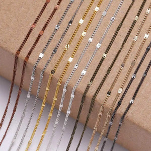10M Multicolor Metal Gypsophila Chain DIY Jewelry Crafts Accessories