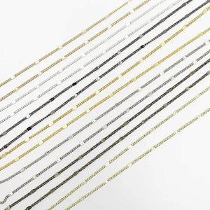 10M Multicolor Metal Gypsophila Chain DIY Jewelry Making Supplies