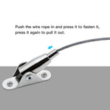 10M Stainless Steel Wire Rope Coated 2 mm Curtain Rope